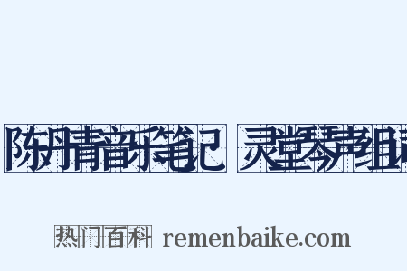 陈丹青音乐笔记·灵堂琴声组词是什么意思的图片